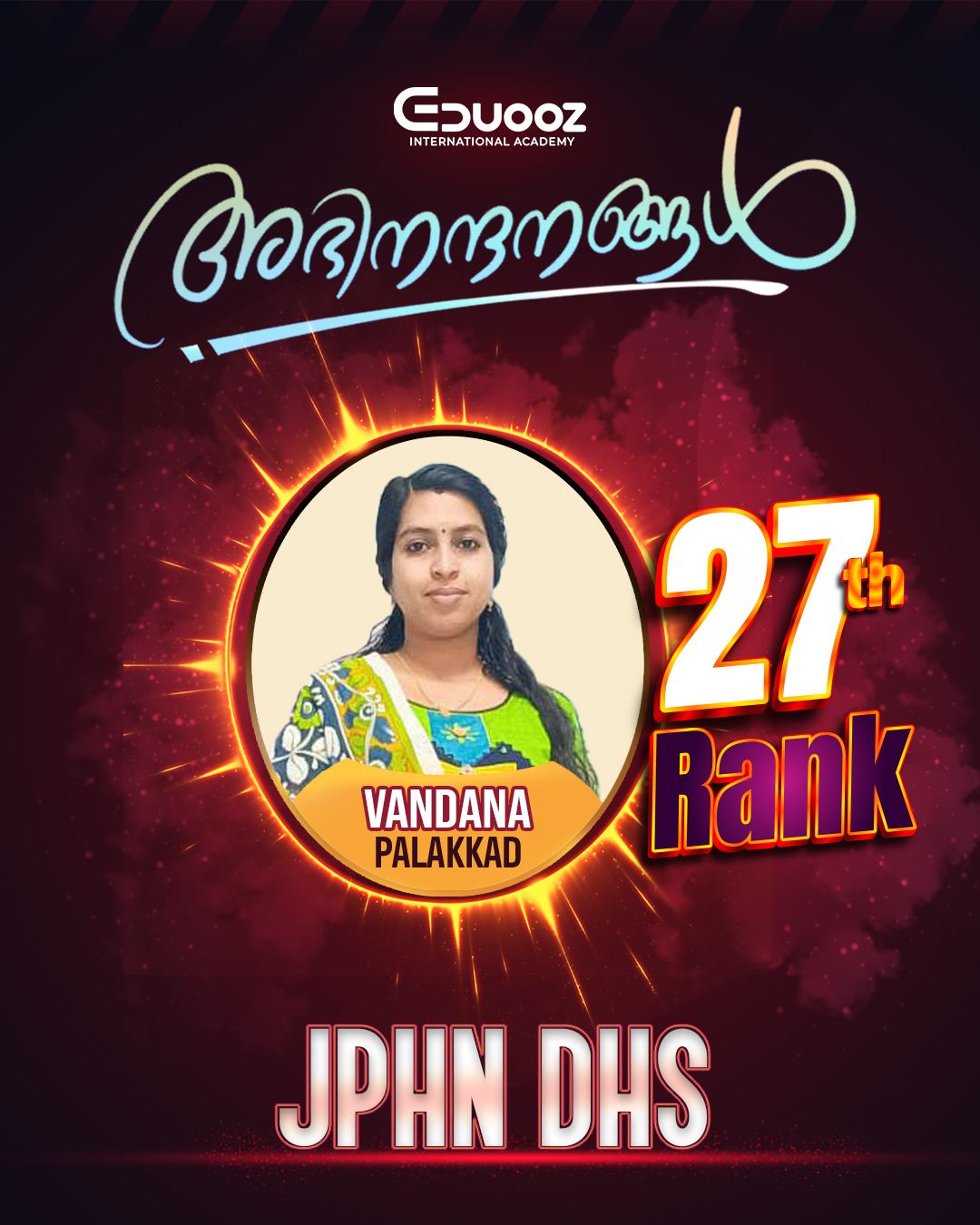 Rank holder portrait: 27 vandana  APHN DHS.jpg